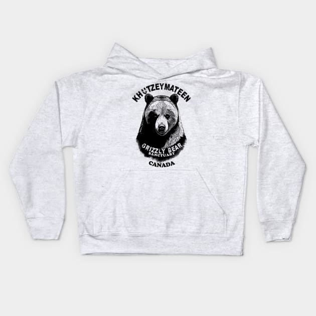 Khutzeymateen Grizzly Bear Sanctuary Kids Hoodie by TMBTM